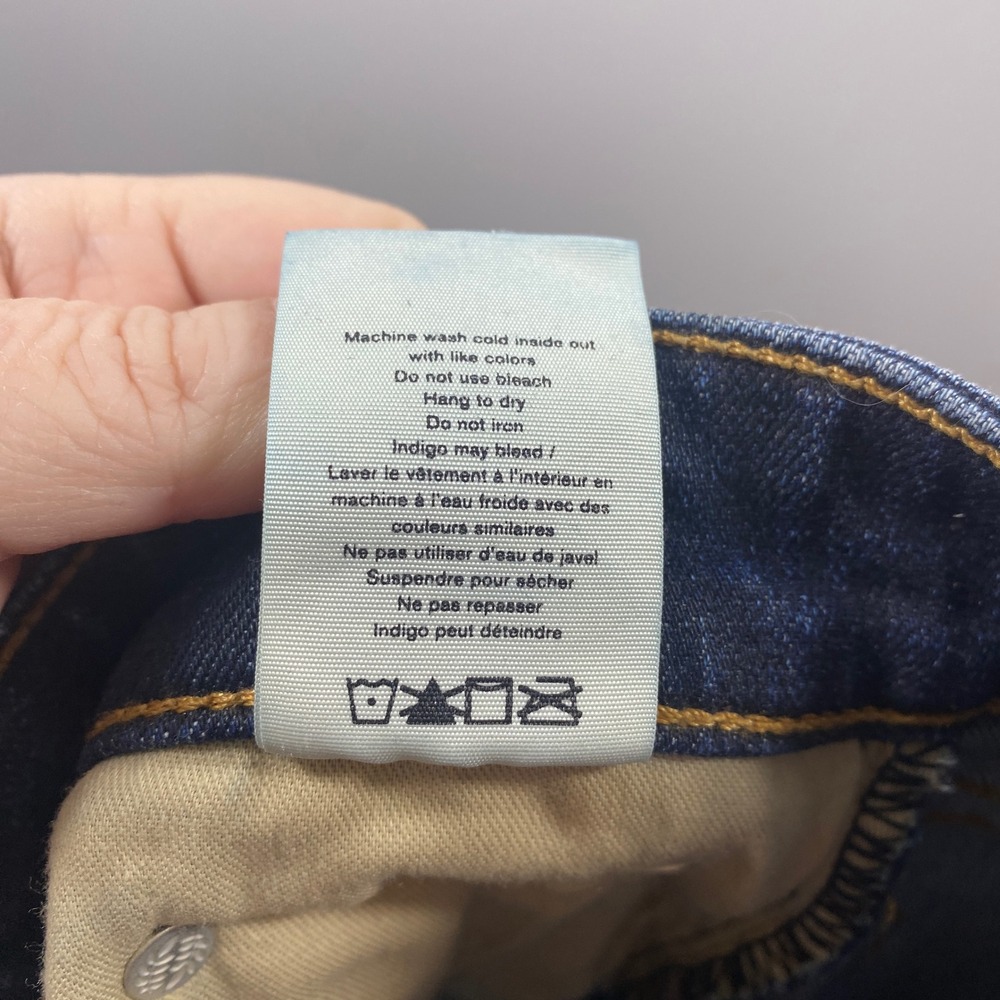 Rag & Bone Nina High-Rise Ankle Skinny Jeans Women's Size 25 Blue Distressed - Picture 8 of 10